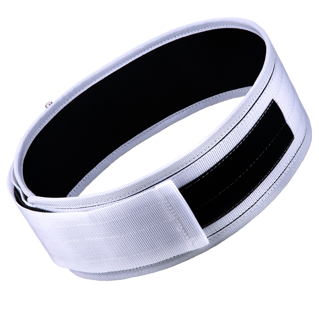 Hack Athletics Premium Quick Locking Weightlifting Belt White