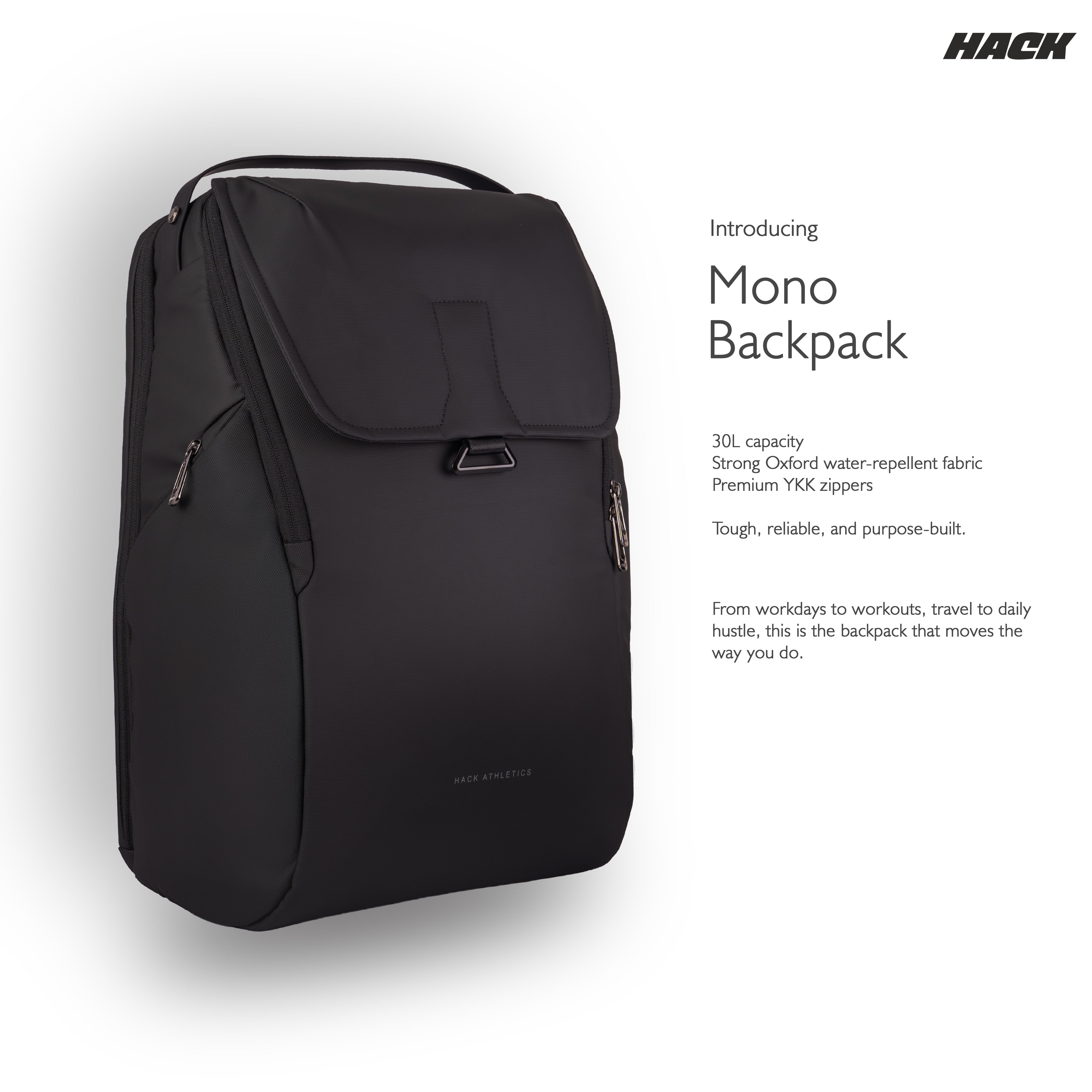 Hack Athletics Mono 30L Laptop Backpack for Work & Gym