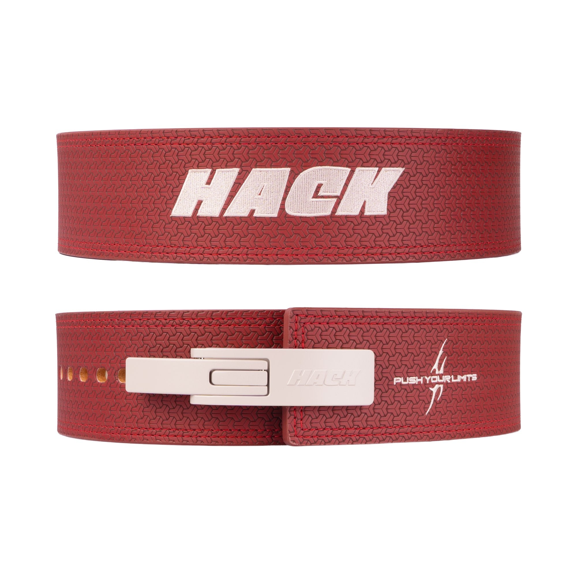 Hack Athletics Premium 10mm Lever Belt Signature Red