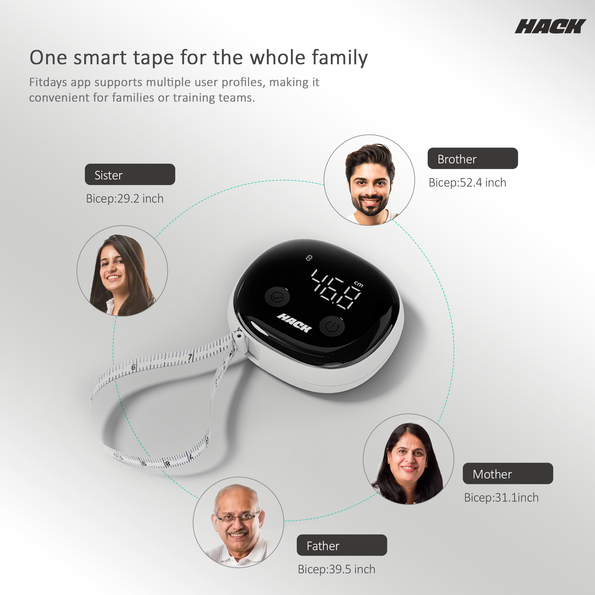 Hack Athletics Smart Body Measuring Tape