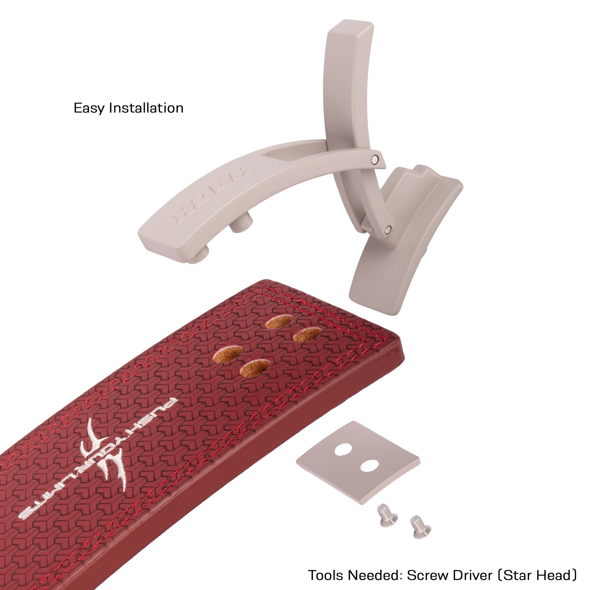 Hack Athletics Premium 10mm Lever Belt Signature Red