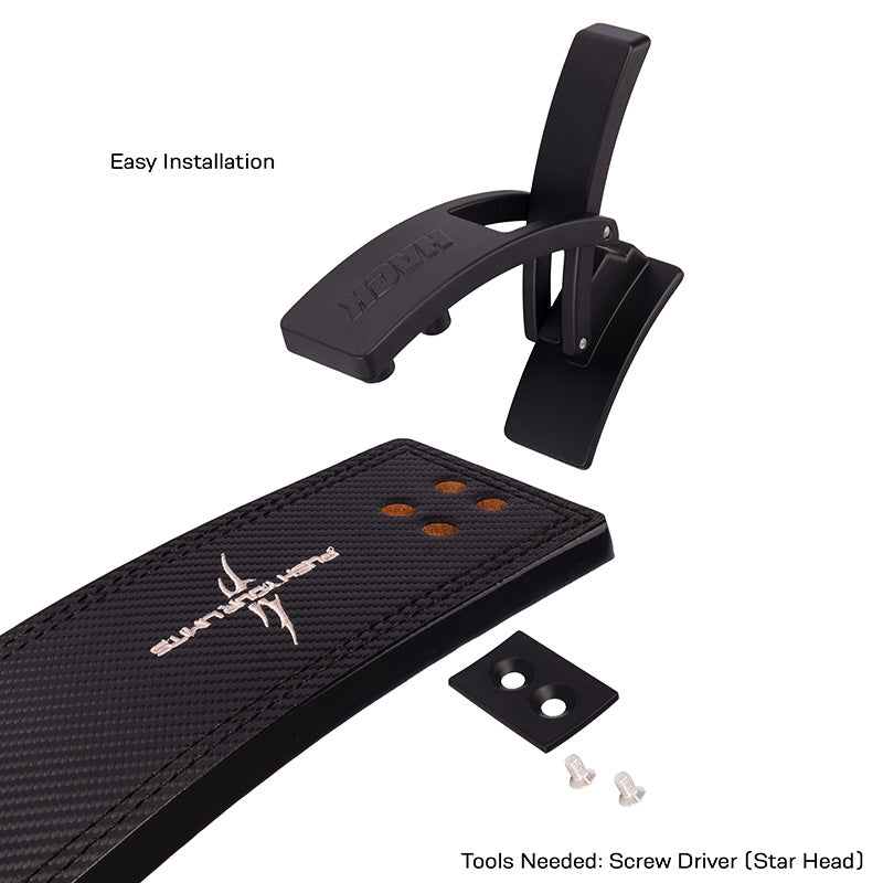 Hack Athletics Premium 13mm Lever Belt Carbon Fiber (2 Claw)
