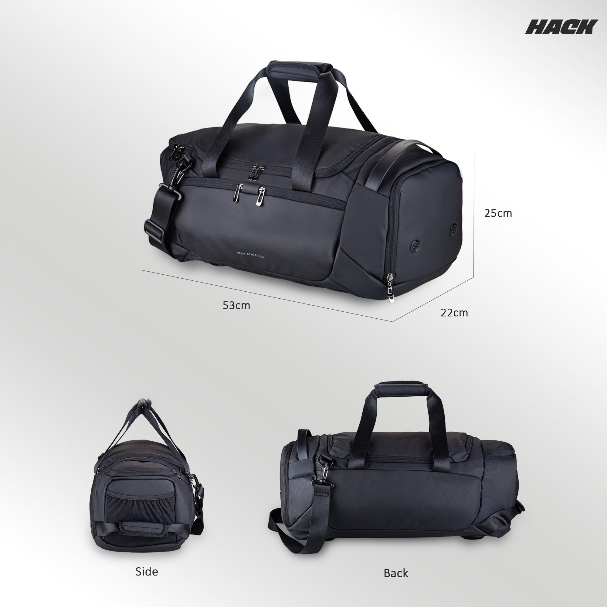 Hack Athletics 30L Duffle Gym Bag