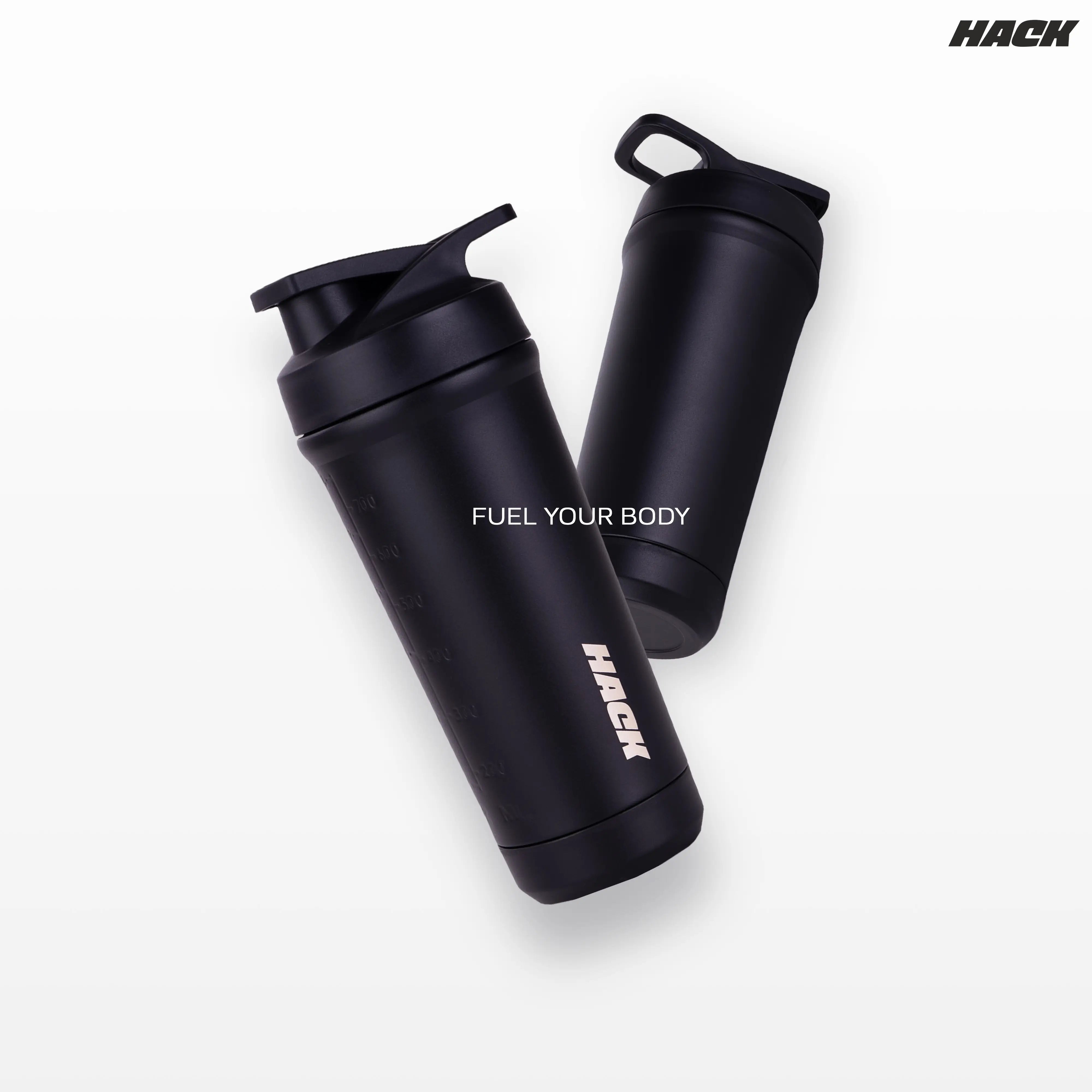 Hack Athletics Pro Blend Shaker Bottle - Black