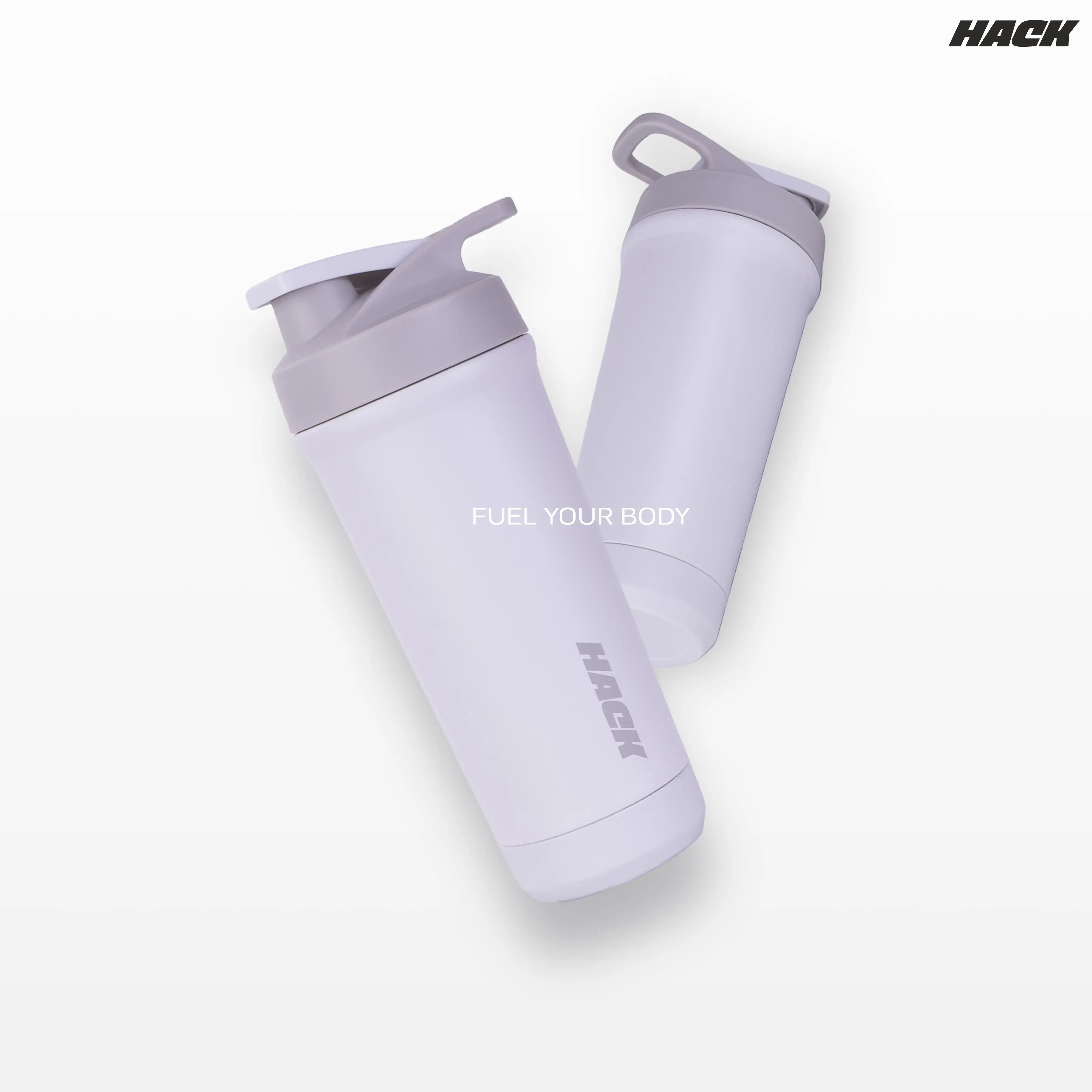Hack Athletics Pro Blend Shaker Bottle - White