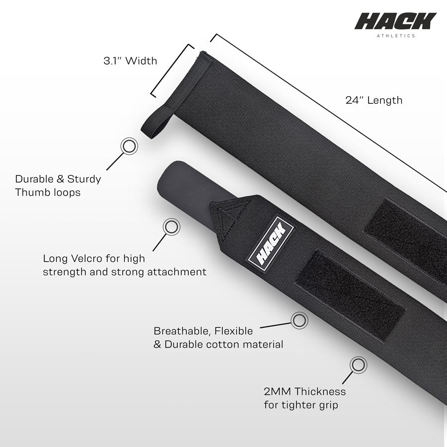 Hack Athletics Professional 24” Wrist Wrap - Flexible