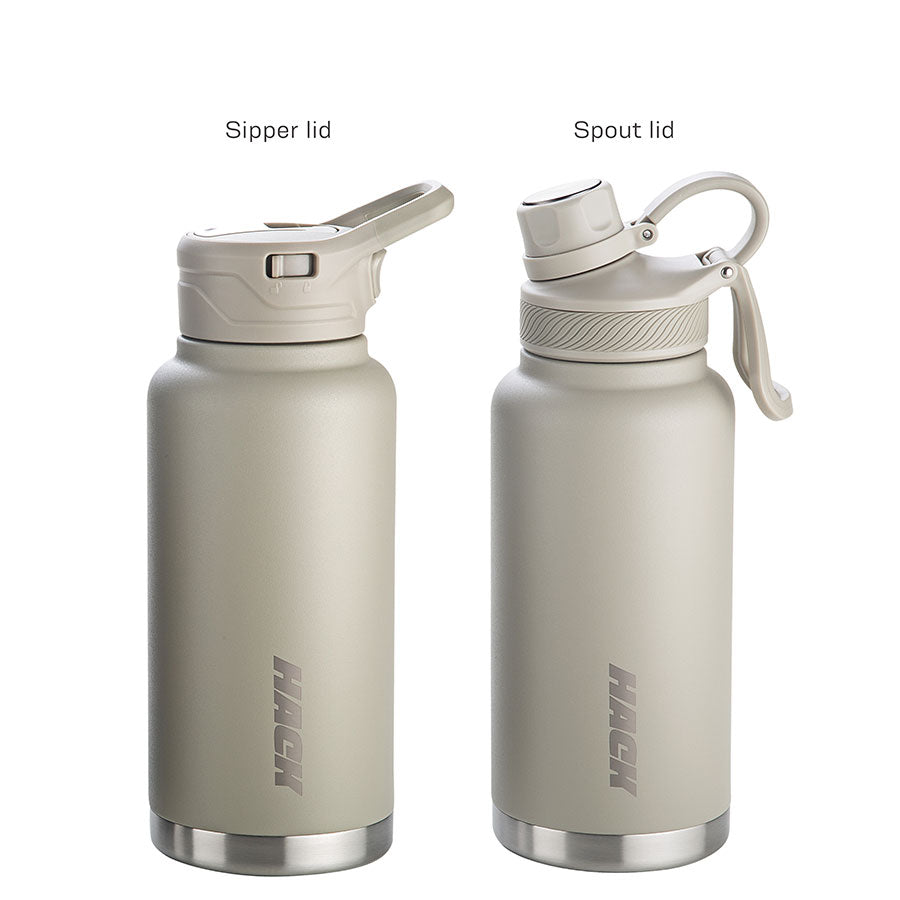 Hack Athletics Premium Hydra Water Bottle Beige | 950ML