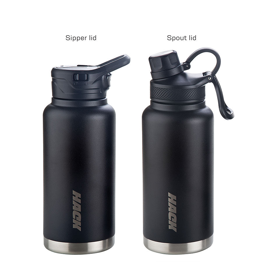 Hack Athletics Premium Hydra Water Bottle Black | 950ML