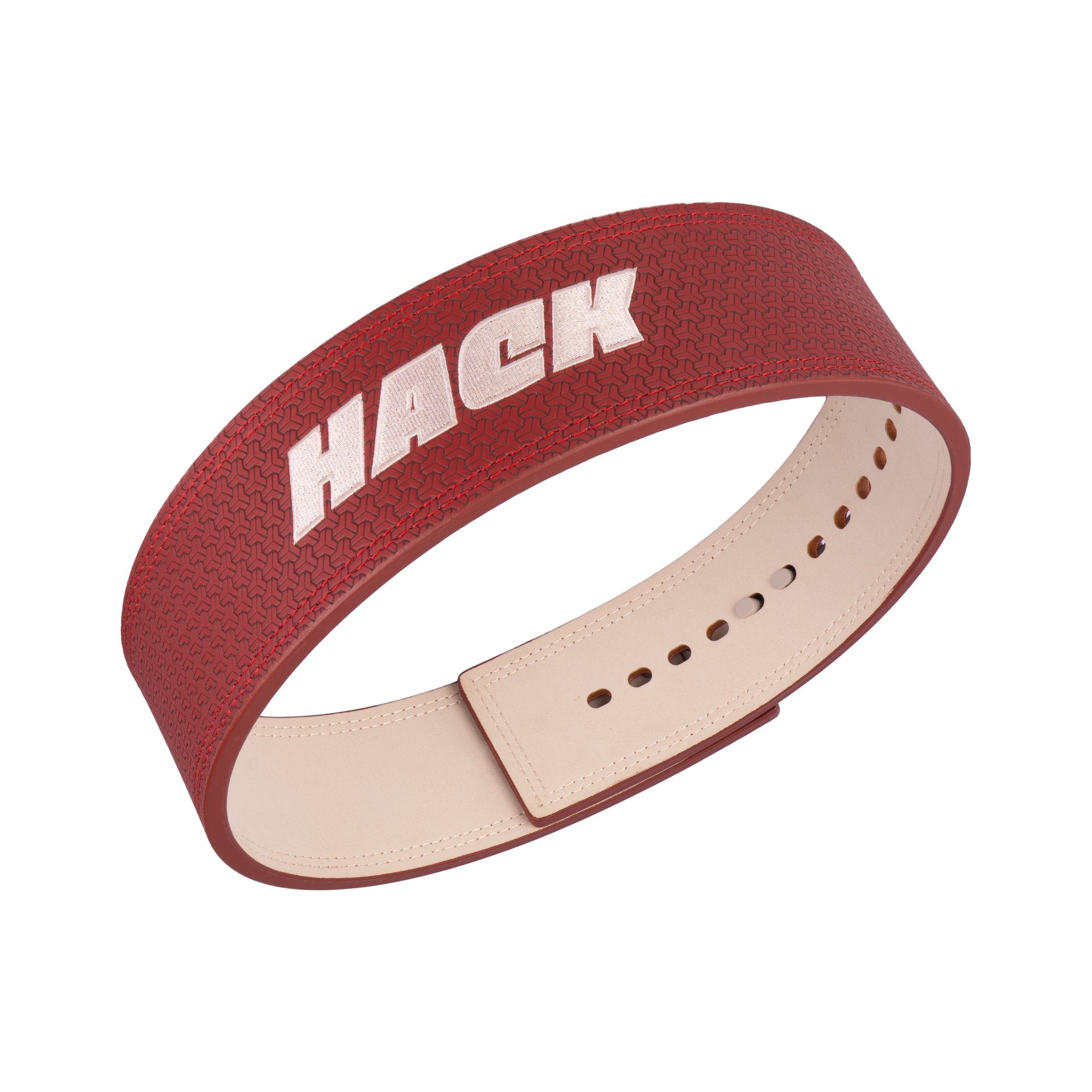 Hack Athletics Premium 10mm Lever Belt Signature Red