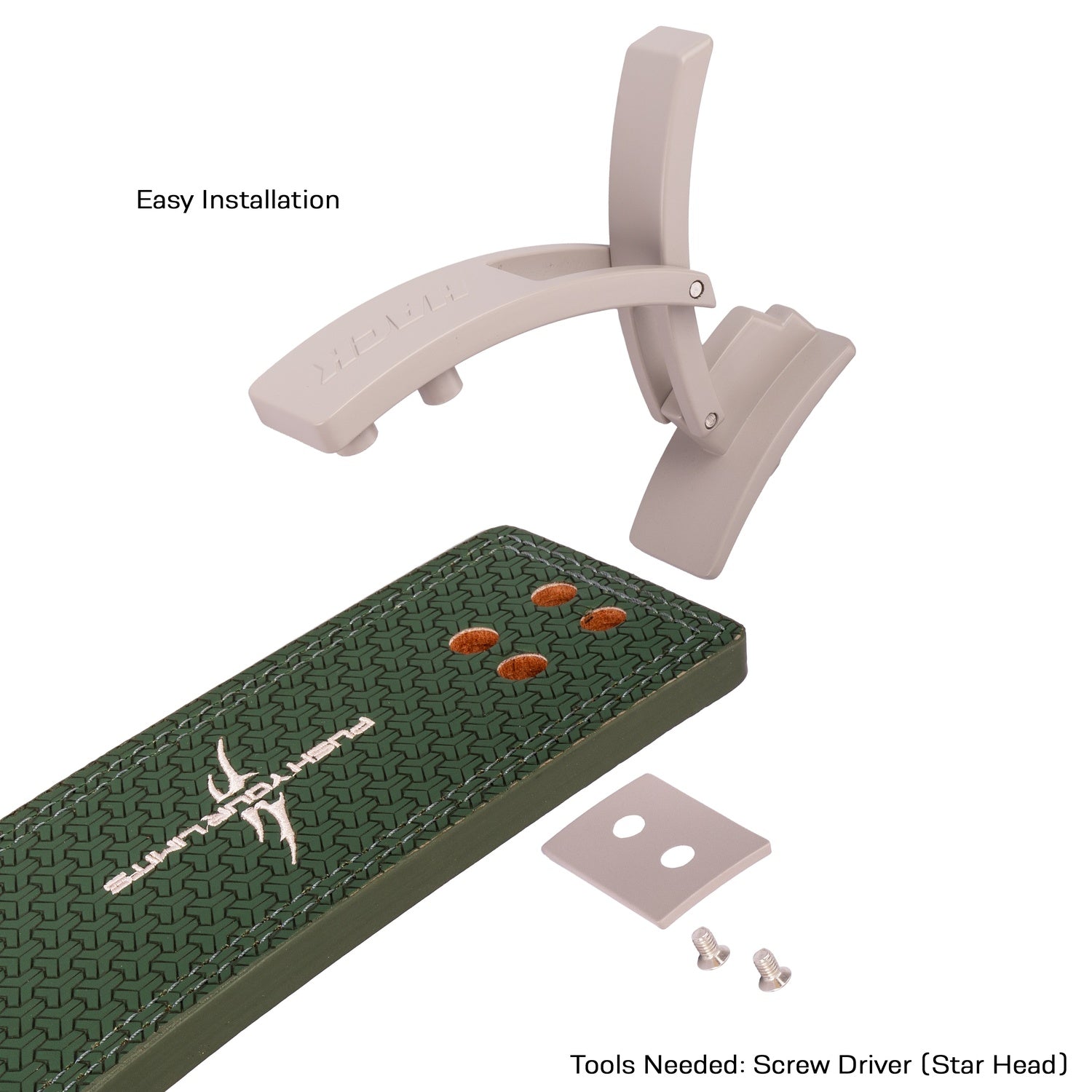 Hack Athletics Premium 13mm Lever Belt Signature Green (2 Claw)