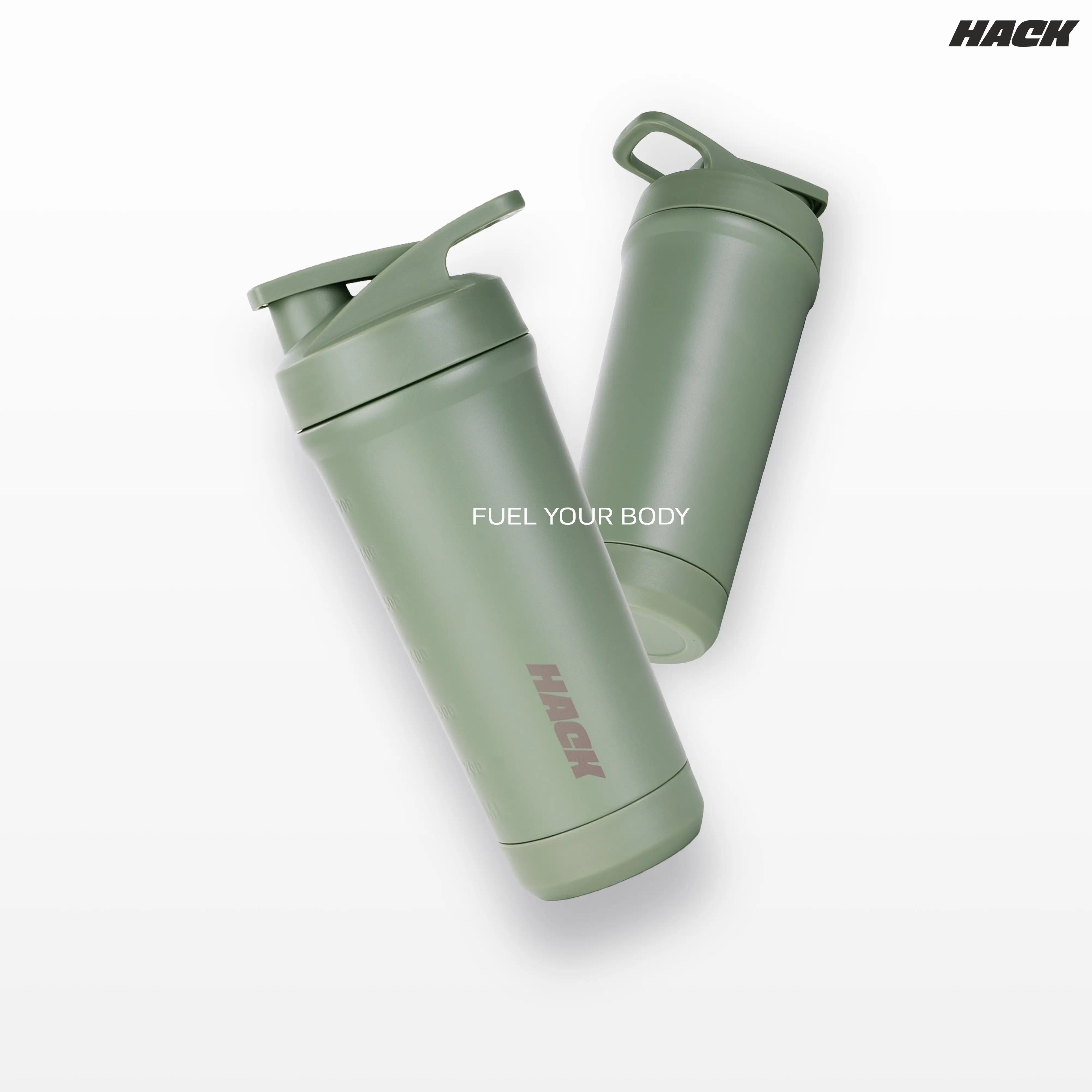 Hack Athletics Pro Blend Shaker Bottle - Green